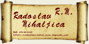 Radoslav Mihaljica vizit kartica